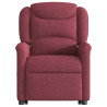 Poltrona de massagens reclin. elevatória tecido vermelho tinto 5