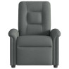 Sillón reclinable de masaje eléctrico tela gris oscuro 5