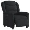 Sillón reclinable eléctrico de tela negro 3