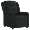 Sillón reclinable eléctrico de tela negro 4