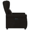 Sillón reclinable eléctrico de tela negro 5