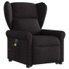 Sillón de masaje eléctrico reclinable elevable tela negro 3