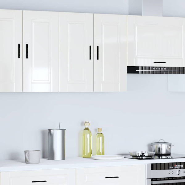 Armario pared cocina Porto madera ingeniería blanca alto brillo M 2