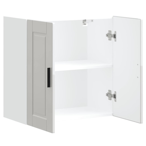 Armario pared cocina Porto madera ingeniería blanca alto brillo M 5