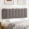 Cabecero de cama acolchado tela gris taupé 120 cm 3