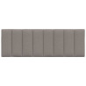 Cabecero de cama acolchado tela gris taupé 120 cm 4