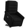 Sillón reclinable elevable tela negro 2