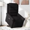 Sillón reclinable elevable tela negro 3
