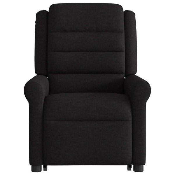 Sillón reclinable elevable tela negro M 5