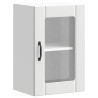 Armario pared cocina puerta de cristal Lucca blanca 2