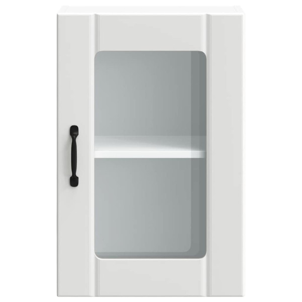 Armario pared cocina puerta de cristal Lucca blanca M 5