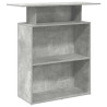 Mostrador de recepción gris hormigón 100x40x104 cm 2