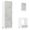 Mueble cocina Kalmar gris hormigón 7 pzas madera contrachapada 5