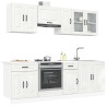 Mueble cocina Kalmar blanco de alto brillo 8 pzas 1