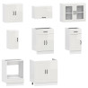 Mueble cocina Kalmar blanco de alto brillo 8 pzas 4