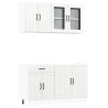 Mueble cocina Kalmar blanco de alto brillo 4 pzas 2