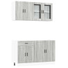 Mueble cocina Kalmar sonoma gris 4 pzas madera contrachapada 2