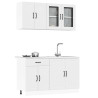 Mueble de cocina Kalmar blanco 4 piezas madera contrachapada 1