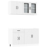 Mueble de cocina Kalmar blanco 4 piezas madera contrachapada 2