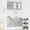 Mueble cocina Kalmar gris hormigón 4 pzas madera contrachapada 3