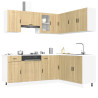 Mueble cocina Porto roble sonoma 11 pzas madera contrachapada 1
