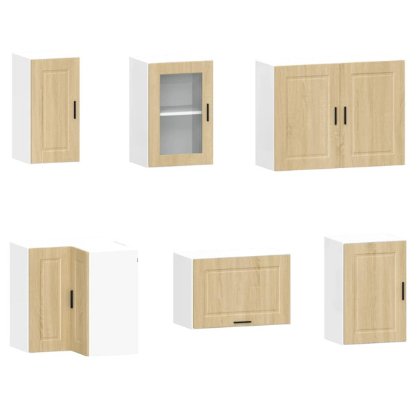 Mueble cocina Porto roble sonoma 11 pzas madera contrachapada M 5