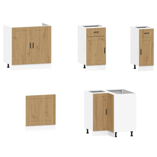 Mueble de cocina Porto 11 piezas artesanal roble M 4