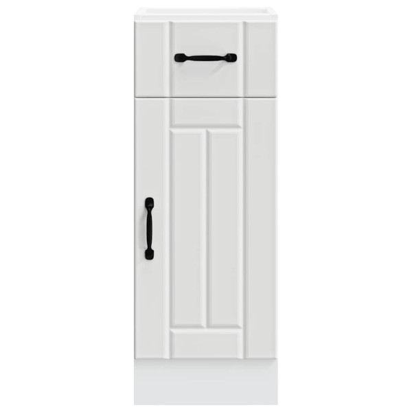 Mueble bajo de cocina Lucca madera de ingeniería blanca M 4