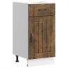 Mueble bajo de cocina Lucca roble ahumado 1