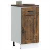 Mueble bajo de cocina Lucca roble ahumado 3