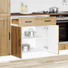 Mueble bajo de cocina Lucca roble artesanal 1
