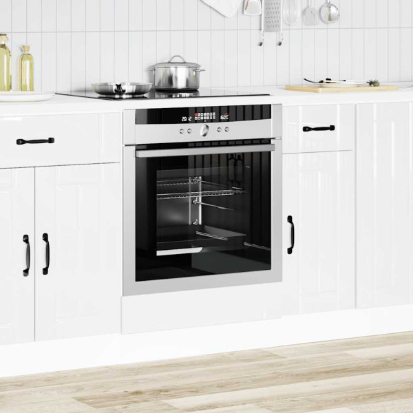 Armário Forno Lucca derivados de madeira branco brilhante M 3