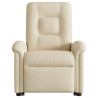 Poltrona elevatória de massagens tecido cor creme 5