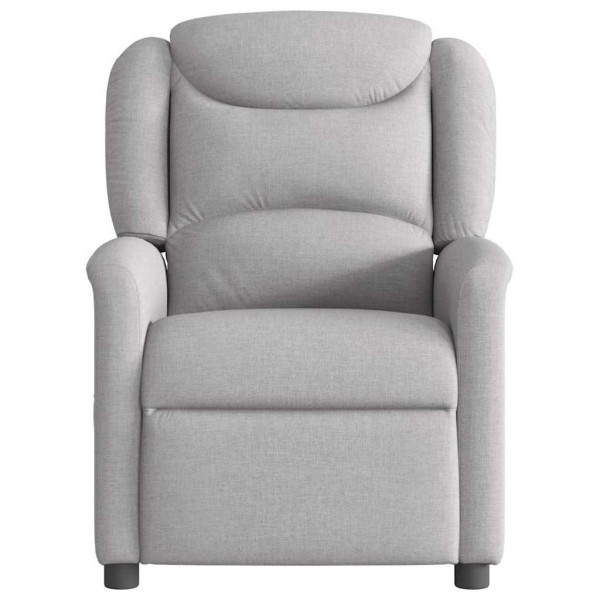 Sillón reclinable de masaje eléctrico tela gris nube M 5