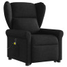 Sillón reclinable de masaje elevable tela negro 3