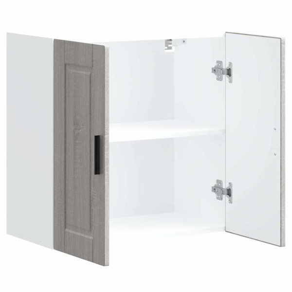 Armario de pared de cocina Porto gris sonoma madera ingeniería M 5