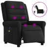 Sillón reclinable de masaje eléctrico tela negro 1