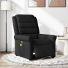 Sillón reclinable de masaje eléctrico tela negro 3