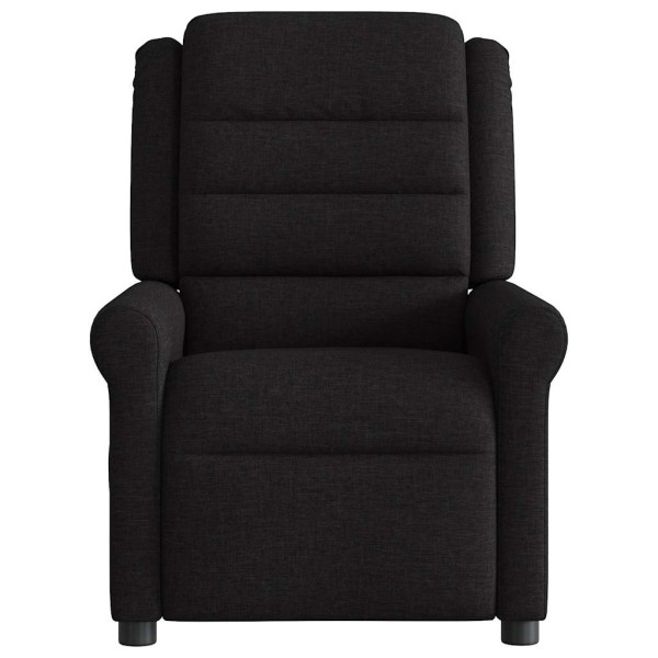 Sillón reclinable de masaje eléctrico tela negro M 5