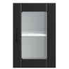 Armario pared cocina puerta de cristal Lucca negro 5