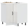 Mueble bajo esquina de cocina Lucca alto brillo blanco 1