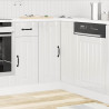 Mueble bajo esquina de cocina Lucca alto brillo blanco 3
