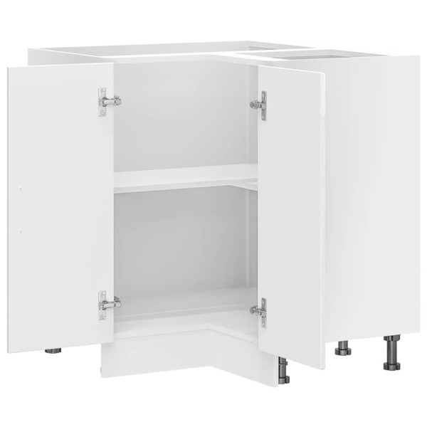 Mueble bajo esquina de cocina Lucca alto brillo blanco M 5