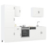 Mueble de cocina Kalmar blanco 7 piezas madera contrachapada 1