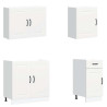 Mueble de cocina Kalmar blanco 7 piezas madera contrachapada 4
