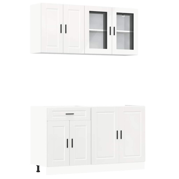 Mueble cocina Kalmar blanco de alto brillo 4 pzas M 2