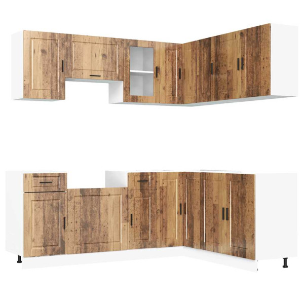 Mueble cocina Porto madera vieja 11 pzas madera contrachapada M 2