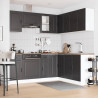 Mueble de cocina Porto negra 11 piezas madera contrachapada 3