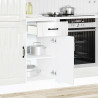 Mueble bajo de cocina Lucca blanca de alto brillo 2