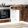 Mueble bajo de cocina Lucca roble ahumado 2